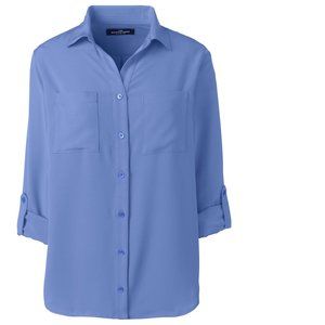 COPY - Land's End Rolled Sleeve Blouse